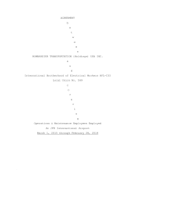 Bombardier JFK Agreement, March 1, 2015