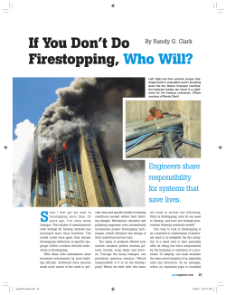 If You Don`t Do Firestopping, Who Will?