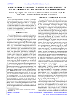 A Multi-pinhole Faraday Cup Device for Measurement of Discrete