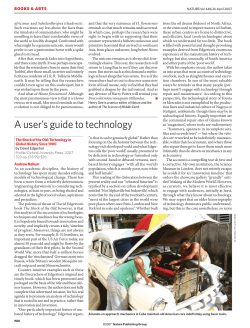 A user`s guide to technology