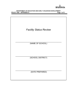 Policy 409 - Appendix A - Government of New Brunswick