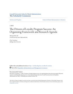 The Drivers of Loyalty Program Success