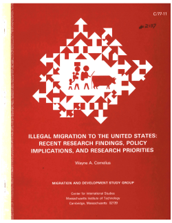 ILLEGAL MEXICAN MIGRATION TO THE UNITED STATES