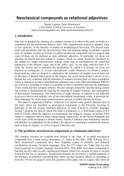 Print this article - Mediterranean Morphology Meetings