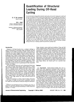 Quantification of Structural Loading During Off