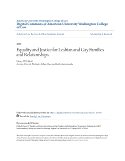 Equality and Justice for Lesbian and Gay Families
