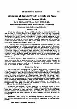 Comparison of Bacterial Growth in Single and Mixed Populations of