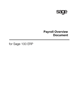 Payroll Overview