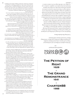 The PeTiTion of RighT 1628 The Petition exhibited to his Majesty by