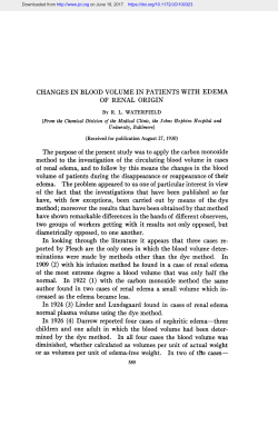 method to the investigation of the circulating blood volume in cases