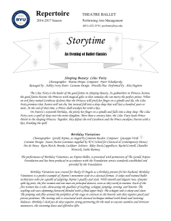 Storytime - Performing Arts Management