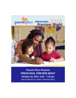 preschool preview night