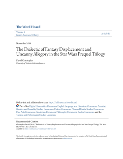 The Dialectic of Fantasy Displacement and Uncanny Allegory in the