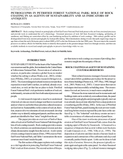 petroglyphs in petrified forest national park: role of rock coating in as
