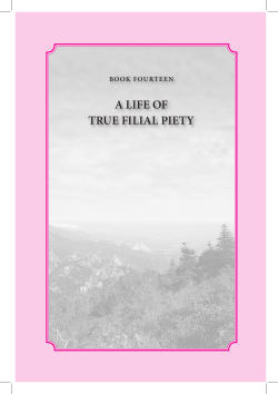 a life of true filial piety