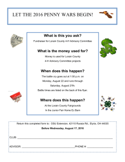 Penny Wars 2016 - OSU Extension | Lorain County