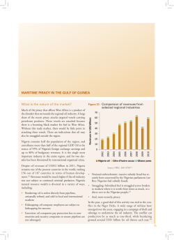 MARITIME PIRACY IN THE GULF OF GUINEA What is the nature of