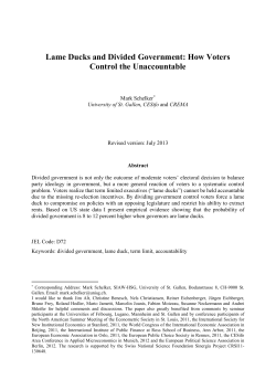 Lame Ducks and Divided Government