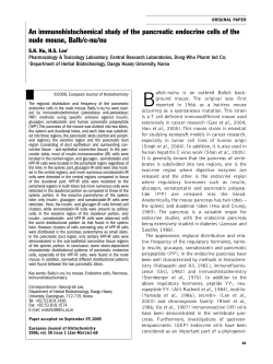 An immunohistochemical study of the pancreatic endocrine cells of