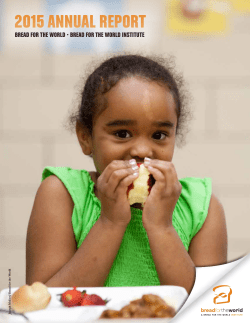2015 annual report - Bread for the World