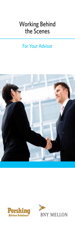 Pershing: Working behind the Scenes for your