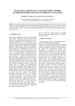 mechanical design of a legged-wheel hybrid quadruped robot for