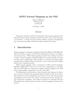 DOT3 Normal Mapping on the PS2