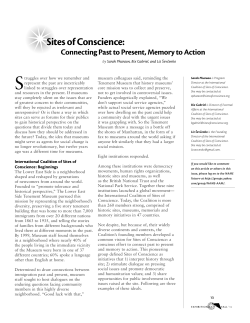 Sites of Conscience - National Association for Museum Exhibition