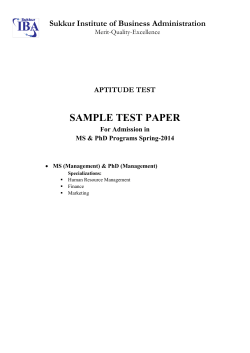 Sukkur Institute of Business Administration