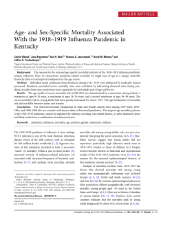 Age- and Sex-Specific Mortality Associated With the 1918&ndash;1919