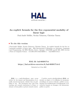 An explicit formula for the free exponential modality of - HAL