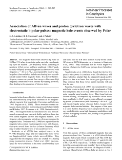 Association of Alfv&eacute;n waves and proton cyclotron waves with