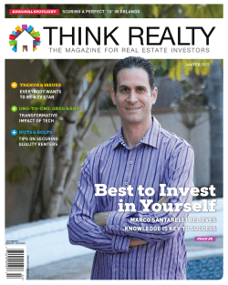 Best to Invest in Yourself - Norada Real Estate Investments