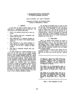 A Computational Theory of Prose Style for Natural Language