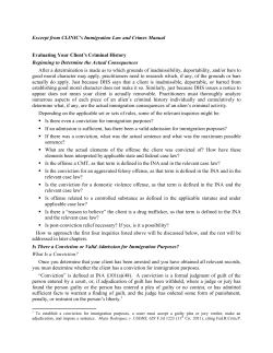 Excerpt from CLINIC`s Immigration Law and Crimes Manual