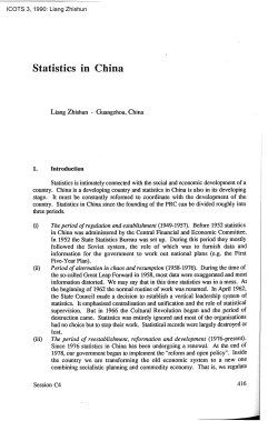 Statistics in China
