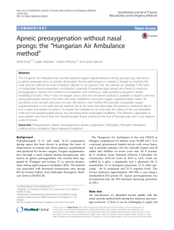 Apneic preoxygenation without nasal prongs: the