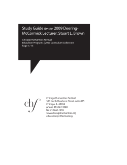 Stuart L. Brown - Chicago Humanities Festival