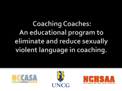 Eliminating Inappropriate Comments and Innuendo From Coaching