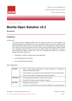 BonitaSoft – Bonita Open Solution v5.3