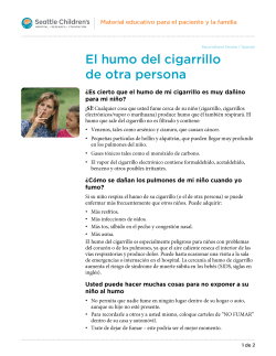 PE185S Secondhand Smoke-Spanish