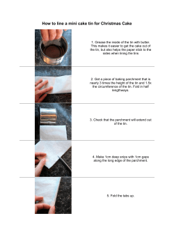 How to line a mini cake tin for Christmas Cake