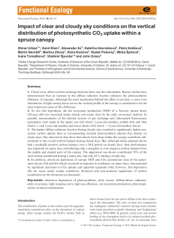 Impact of clear and cloudy sky conditions on the vertical distribution