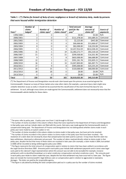 FOI 13/69 Document - Department of Finance