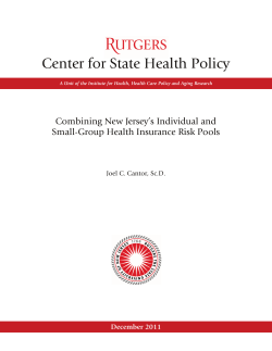 merging new jersey`s individual and small group markets