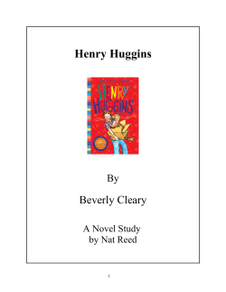 Henry Huggins - Reed Novel Studies