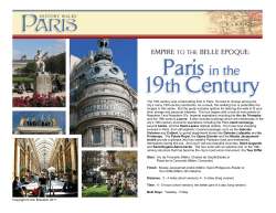 Empire and Belle Epoque Walking Tour 4pages