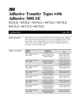 Adh Transfer Tape with Adh 300LSE 70070937951