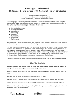 Children`s Books to Use with - Into the Book