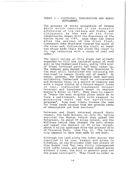 The process of white occupation of Dungog Shire which resulted in